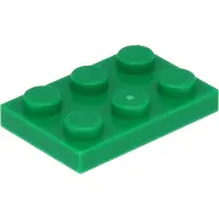 LEGO 2x3 plaques 3021 - 50 pièces vert