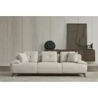AEA Luxuriöse Wohnzimmer Polstergarnitur Designer Dreisitzer Anrichte 2tlg