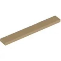 LEGO 1x8 carreaux 4162 - 10 pièces beige foncé