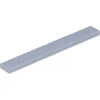 LEGO 1x8 carreaux 4162 - 50 pièces Gris bleuté clair