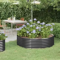 Prolenta Maison Exclusive - Lit surélevé de jardin Acier galvanisé Anthracite