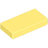 LEGO 1x2 carreaux 3069 - 50 pièces jaune clair