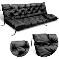 AIO Factory Coussin de Balançoire 120X60X50 + 2 Coussins Coussin de Banc de Jardin Imperméable Décoratif