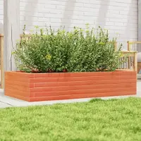 Prolenta Maison Exclusive - Bac à plantes brun ciré 110x60x23 cm Bois massif Pin