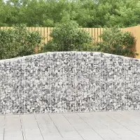 Prolenta Maison Exclusive - Paniers à gabions arqués 6 pcs 400x50x100/120 cm Fer galvanisé