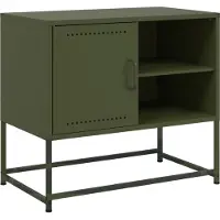 Syfax Meuble TV jaune moutarde 100,5x39x60,5 cm acier