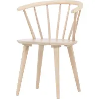 Furnlux Classic FURNLUX Chaise de salle à manger Bobby Beige 55cm / Hauptfarbe : Beige / Abmessungen : 55 x 53 x 76 cm