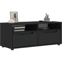 Prolenta Maison Exclusive - Meuble TV VISNES Noir 100x40x38 cm Matériau dérivé du bois