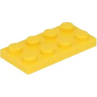 LEGO : 50 Plaques, Größe 2x4 Noppen in Gelb