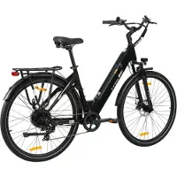 TTGO C3 SE E-Bike 28" Cadre en alliage d'aluminium Batterie 36V20AH Shimano 7 vitesses 80KM-120KM Autonomie max. Noir