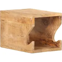 Syfax Support mural de vélos 35x25x25 cm Bois de manguier brut solide