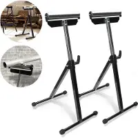 Wolketon Chariot à roulettes 68-108CM réglable en hauteur Chariot à roulettes établi - 4 chariots à roulettes£¬90 kg de capacité de charge, 30cm de large