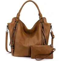 Sonstiges Femme Sac à main Sac à bandoulière Set Cuir Sac à bandoulière Hobo Marron clair