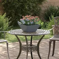Prolenta Maison Exclusive - Ensemble de 5 pots de jardin, couleur anthracite, dimensions 35 x 35 x 15 cm