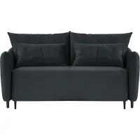 Wintech Dwuosobowa sofa rozkładana Zoya-Velluto 20-black