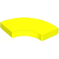 LEGO 2x2 carreaux coin rond 27925 - 100 pièces jaune fluo