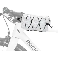 RockBros Sacoche de cadre de vélo Sacoche de tube supérieur 1L Sacoche de cadre de vélo de course Sacoche de VTT Blanc