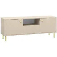 Sonstiges Armoire RTV TV-Lowboard Mediaschrank Wohnzimmer Standschrank Beige 137cm