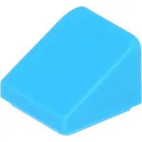 LEGO 1x1 brique inclinée 30° x 1 x 1 x 2/3 54200 - 100 pièces bleu azur moyen