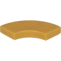 LEGO 2x2 carreaux coin rond 27925 - 100 pièces Pearl Gold