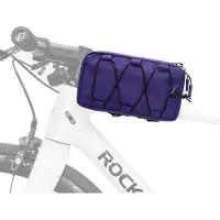 RockBros Sacoche de cadre de vélo Sacoche de tube supérieur 1L Sacoche de cadre de vélo de course Sacoche de VTT Violet