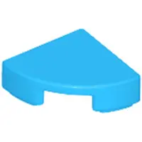 LEGO 1x1 carreaux coin rond 25269 - 250 pièces bleu azur foncé