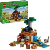 LEGO Minecraft L'expédition dans la mine du tatou 21269, Jeu de construction, Mine interactive avec TNT, Figurine Minecraft, A partir de 8 ans