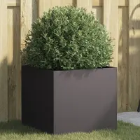 Prolenta Maison Exclusive - Bac à plantes noir 42x40x39 cm en acier