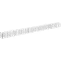 Syfax Lit surélevé à gabion Acier galvanisé 450x30x30 cm