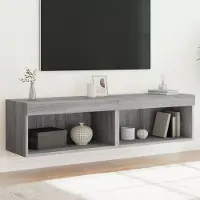 Prolenta Maison Exclusive - Meubles TV avec éclairage LED 2 pièces Gris Sonoma 60x30x30 cm