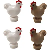 LEGO World of Animals : 4 poules