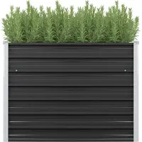 Prolenta Maison Exclusive - Potager surélevé anthracite 100 x 40 x 77 cm Acier galvanisé