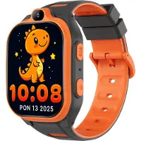 Forever Montre connectée GPS WiFi 4G pour enfants Boost KW-530 Orange Android IA SOS IPS 2,0" nanoSIM 2 Mpx G-Sensor IP67 GeoFencing Appel vidéo 800 m