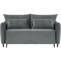 Wintech Dwuosobowa sofa rozkładana Zoya-Velluto 19-black