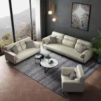 AEA alon Canapé 3+2+1 Set Garniture Cuir Rembourrage Canapé Tissu