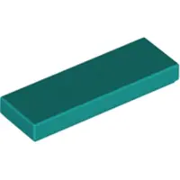 LEGO 1x3 carreaux 63864 - 250 pièces turquoise foncé