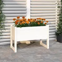 Prolenta Maison Exclusive - Bac à plantes blanc 78x40x52 cm Bois massif Pin