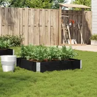 Prolenta Maison Exclusive - Jardinière noir 100x100 cm bois massif de pin