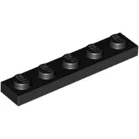 LEGO 1x5 plaque 78329 - 250 pièces noir