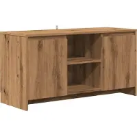 Syfax Meuble TV chêne artisanal 102x37,5x52,5 cm bois d'ingénierie