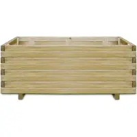 Prolenta Maison Exclusive - Jardinière surélevée 100x50x40 cm, en bois, rectangulaire