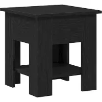Syfax Table basse Chêne noir 40 x 40 x 42 cm Bois d'ingénierie
