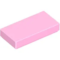 LEGO 1x2 carreaux 3069 - 100 pièces rose clair