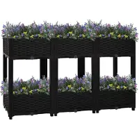Prolenta Maison Exclusive - Potager surélevé 120 x 40 x 71 cm en polypropylène