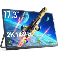 OEM Moniteur de jeu portable, taux de rafraîchissement de 144 Hz, résolution 2K, 2K avec support, prise UE