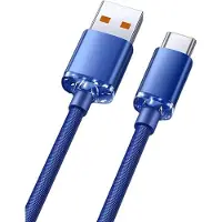 INF Lot de 2 câbles USB Type-C 120W à charge rapide avec arrêt automatique Bleu 2 m