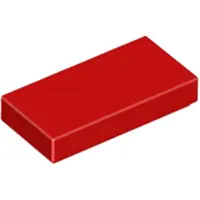 LEGO 1x2 carreaux 3069 - 50 pièces rouge