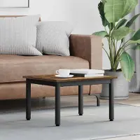 Prolenta Maison Exclusive - Table basse en bois fumé 60 x 50 x 36 cm Matériau dérivé du bois