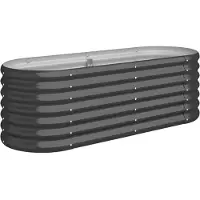 Syfax Lit surélevé de jardin Acier galvanisé Anthracite