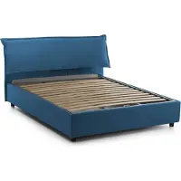 Talamo Italia Andyymion - Lit Double, bleu, Déhoussable Fabriqué en Italie